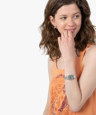 Débardeur femme en maille fluide à motifs et dos rallongé vue2 - GEMO(FEMME PAP) - GEMO