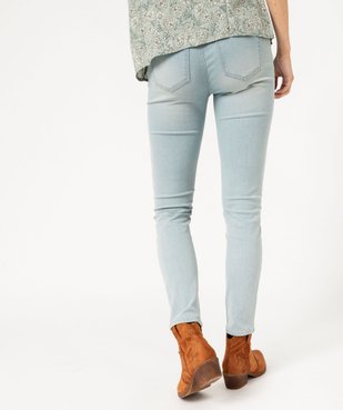 Jean femme délavé coupe slim vue8 - GEMO 4G FEMME - GEMO