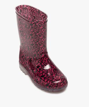 Bottes de pluie fille imprimées à semelle lumineuse vue5 - GEMO (ENFANT) - GEMO