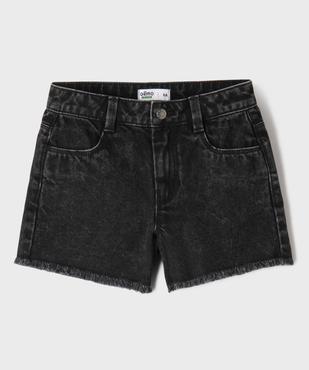 Short en jean à bord franc fille vue2 - GEMO 4G FILLE - GEMO