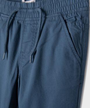 Pantalon en coton coupe jogger garçon vue2 - GEMO (ENFANT) - GEMO