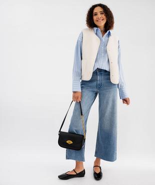 Veste sans manches en maille sherpa femme vue5 - GEMO 4G FEMME - GEMO