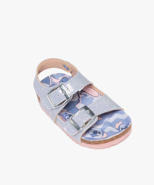 Sandales à brides pailletées et semelle intérieure imprimée bébé fille - Stitch vue5 - LULU CASTAGNETT - GEMO