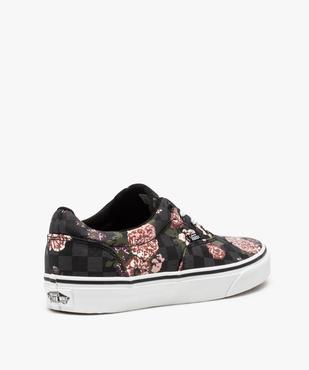 Tennis femme en toile imprimée fleurs - Vans vue4 - VANS - GEMO