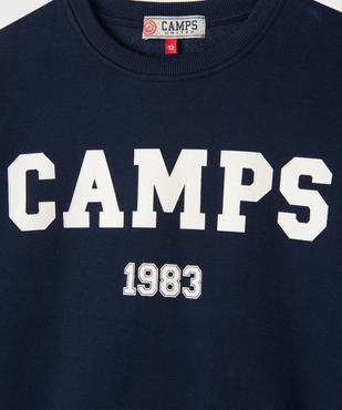 Sweat avec inscriptions contrastantes fille - Camps United vue2 - CAMPS GEMO FOR GOOD - GEMO