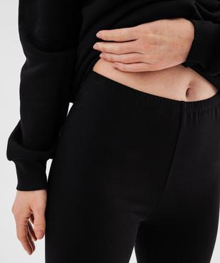 Legging court résistant en coton stretch femme vue2 - GEMO 4G FEMME - GEMO