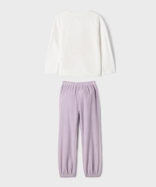 Pyjama en maille polaire avec motifs animaux fille vue4 - GEMO (ENFANT) - GEMO