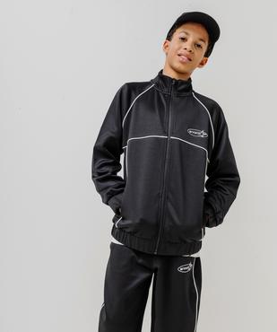 Sweat de sport à col montant en matière sport garçon vue2 - GEMO (JUNIOR) - GEMO