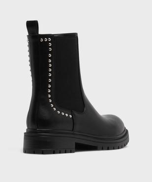 Boots Chelsea à clous et semelle crantée femme vue4 - 5 MILES - GEMO
