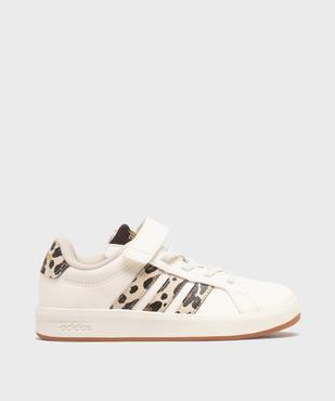 Baskets Grand Court 3.0 à motifs léopard fille - Adidas vue1 - ADIDAS - GEMO