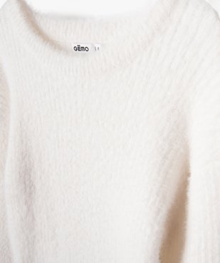 Pull à col rond en maille duveteuse fille vue2 - GEMO (ENFANT) - GEMO