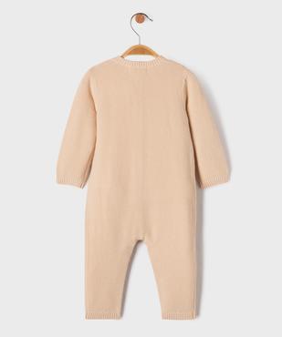Combinaison en maille fermeture sur l’avant bébé vue3 - GEMO(BB COUCHE) - GEMO