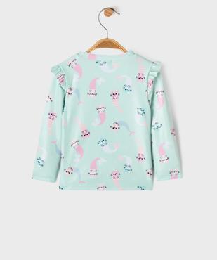 Tee-shirt de plage à manches longues bébé fille vue3 - GEMO(BEBE DEBT) - GEMO