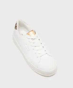 Baskets basses à lacets et motif léopard femme - Champion vue5 - CHAMPION USA - GEMO