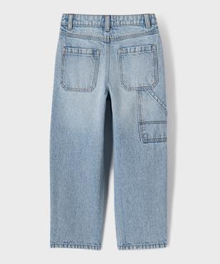 Jean wide leg avec taille ajustable garçon vue3 - GEMO (ENFANT) - GEMO