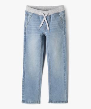 Jean Regular avec taille ajustable en bord-côte garçon vue1 - GEMO 4G GARCON - GEMO
