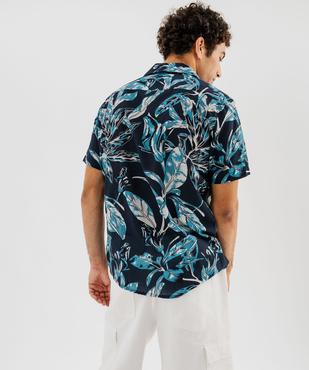 Chemise manches courtes à motifs fleuris homme vue3 - GEMO (HOMME) - GEMO