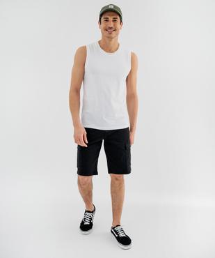 Tee-shirt sans manches en jersey de coton homme vue5 - GEMO 4G HOMME - GEMO