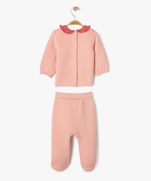 Ensemble 2 pièces bébé fille - LuluCastagnette vue3 - LULU CASTAGNETTE GEMO FOR GOOD - GEMO