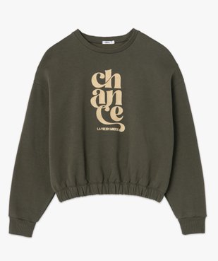 Sweat femme court avec inscription XXL vue4 - GEMO(FEMME PAP) - GEMO