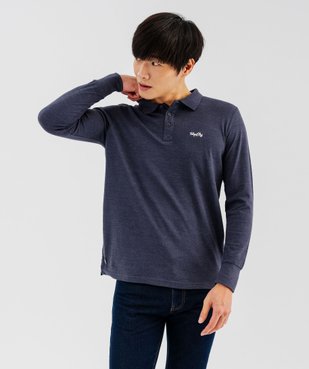 Polo manches longues en coton homme - Tokyo Laundry vue1 - TOKYO LAUNDRY - GEMO