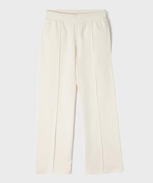Pantalon de jogging coupe large taille élastique fille vue1 - GEMO 4G FILLE - GEMO