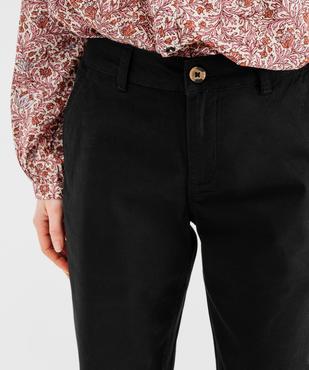 Pantalon chino en coton stretch femme  vue2 - GEMO(FEMME PAP) - GEMO