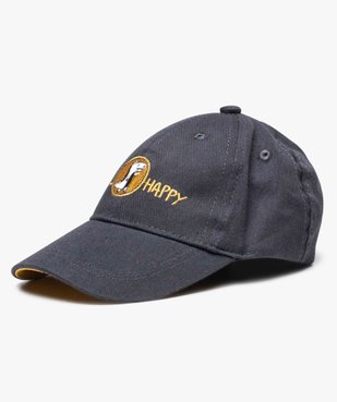 Casquette bébé garçon uni avec broderie vue1 - GEMO(BEBE DEBT) - GEMO