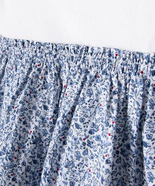 Robe bi-matières à manches courtes fille - LuluCastagnette vue4 - LULUCASTAGNETTE - GEMO
