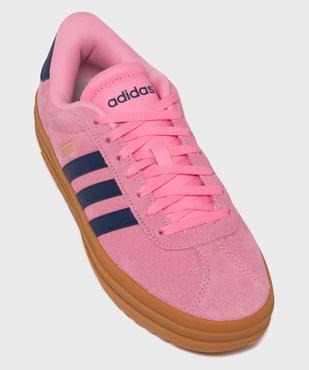 Baskets en cuir avec semelle plateforme VL Court Bold femme - Adidas vue5 - ADIDAS - GEMO