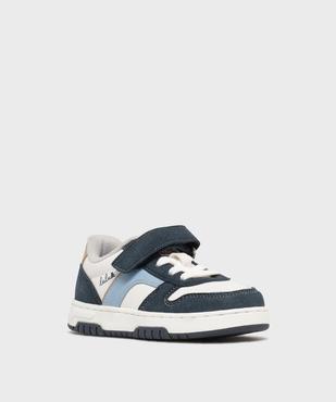 Baskets tricolores à scratch garçon - LuluCastagnette vue2 - LULUCASTAGNETTE - GEMO