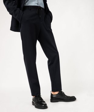 Pantalon en toile coupe Slim avec ceinture élastique homme vue1 - GEMO (HOMME) - GEMO