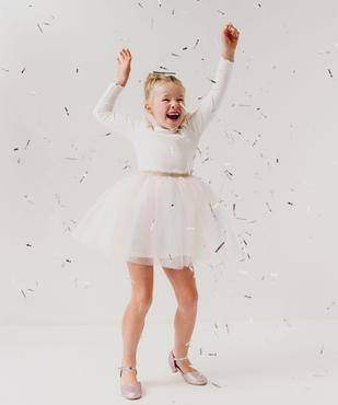 Robe manches longues en maille et jupe tutu fille vue6 - GEMO (ENFANT) - GEMO