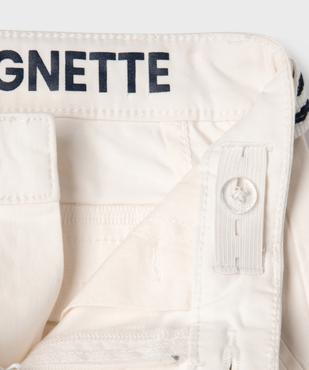 Bermuda en coton stretch avec ceinture garçon - LuluCastagnette vue3 - LULUCASTAGNETTE - GEMO