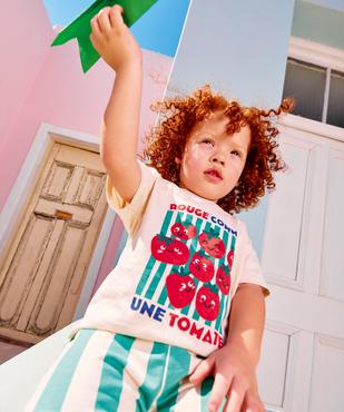Tee-shirt manches courtes avec motifs tomates bébé garçon vue2 - GEMO 4G BEBE - GEMO