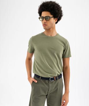 Tee-shirt à manches courtes et col rond homme vue1 - GEMO 4G HOMME - GEMO