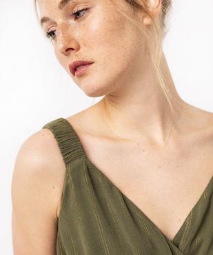 Robe longue taille empire à larges bretelles élastiques femme    vue5 - GEMO(FEMME PAP) - GEMO