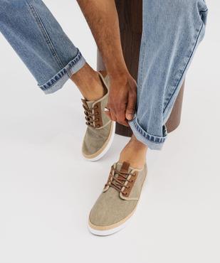 Baskets en toile avec semelle de corde homme vue1 - URBAN STEPS - GEMO