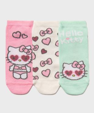 Chaussettes ultra courtes à motifs fille ( lot de 3) - Hello Kitty vue1 - HELLO KITTY - GEMO