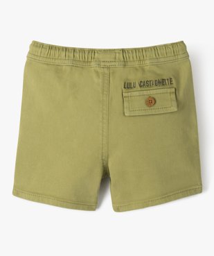 Bermuda bébé garçon en toile stretch et grandes poches - LuluCastagnette vue2 - LULUCASTAGNETTE - GEMO