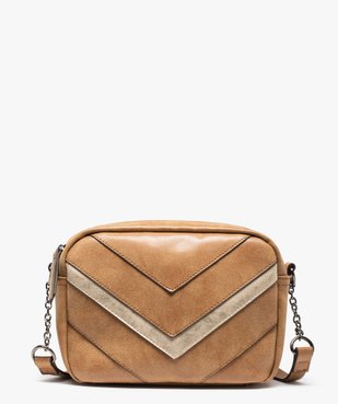 Sac femme avec devant surpiqué vue1 - GEMO (ACCESS) - GEMO
