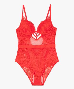 Body femme en dentelle avec armatures vue4 - GEMO(HOMWR FEM) - GEMO
