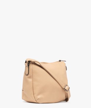 Sac besace compact en matière grainée souple femme vue2 - GEMO (ACCESS) - GEMO