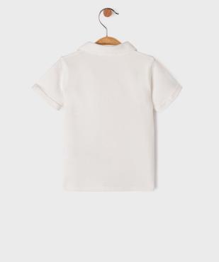 Polo en coton avec poche poitrine bébé garçon - LuluCastagnette vue3 - LULU CASTAGNETTE GEMO FOR GOOD - GEMO