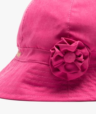 Chapeau bébé fille forme bob avec élastique de maintien intégré vue2 - GEMO (ENFANT) - GEMO