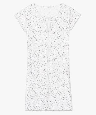 Chemise de nuit imprimée à détail brodé sur l'avant vue4 - GEMO(HOMWR FEM) - GEMO