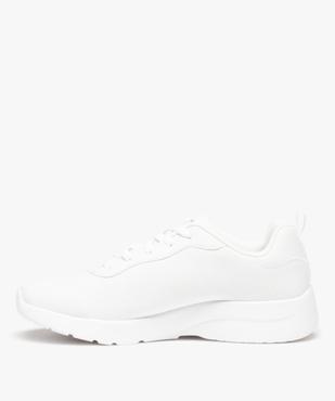 Baskets femme unies légères à lacets - Skechers vue3 - SKECHERS - GEMO