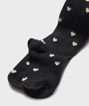 Collant chaud à motifs coeurs fille vue2 - GEMO (ENFANT) - GEMO
