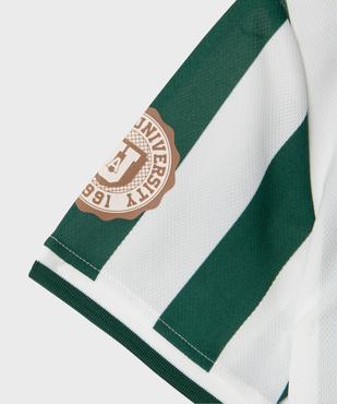 Tee-shirt manches courtes en mesh style maillot de foot garçon vue3 - GEMO (JUNIOR) - GEMO