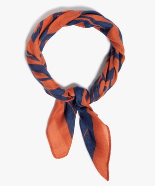 Foulard fille carré petit format à motifs vue1 - GEMO 4G FEMME - GEMO
